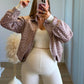 SUNDAY - Ensemble de grossesse en maille crème