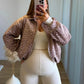 BAMBI - Veste bomber de grossesse à pois