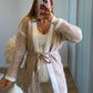 HONEY - Gilet kimono de grossesse douceur beige