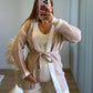 SUNDAY - Ensemble de grossesse en maille crème