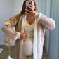 SUNDAY - Ensemble de grossesse en maille crème