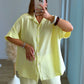 Ensemble-de-grossesse-en-gaze-de-coton-jaune