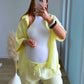 Ensemble-de-grossesse-en-gaze-de-coton-jaune