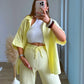 Ensemble-de-grossesse-en-gaze-de-coton-jaune