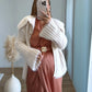 Robe-longue-de-grossesse-terracota-en-satin