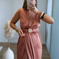 Robe-longue-de-grossesse-terracota-en-satin