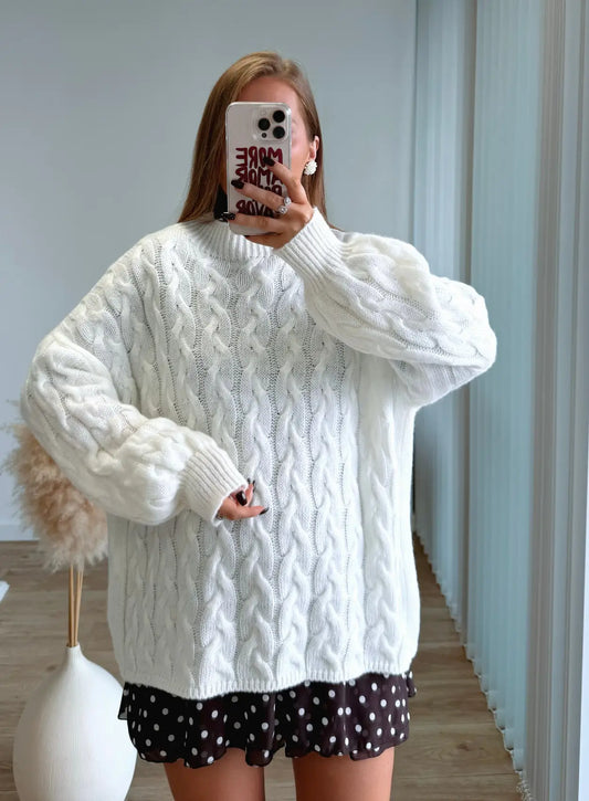 Pull-de-grossesse-en-maille-torsadé-blanc