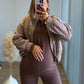 BAMBI - Veste bomber de grossesse à pois